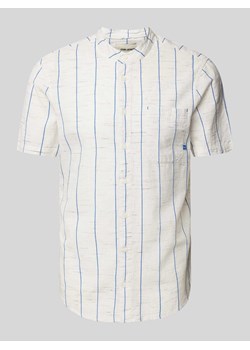 Koszula casualowa o kroju slim fit ze stójką ze sklepu Peek&Cloppenburg  w kategorii Koszule męskie - zdjęcie 170885635
