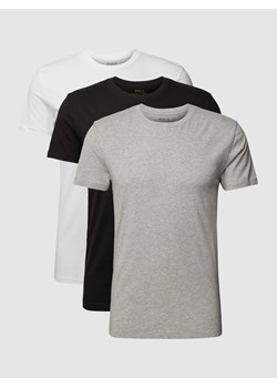 T-shirt z dekoltem okrągłym,w zestawie 3 szt. ze sklepu Peek&Cloppenburg  w kategorii T-shirty męskie - zdjęcie 170885766