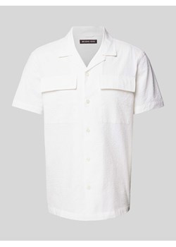 Koszula casualowa o kroju relaxed fit z fakturowanym wzorem ze sklepu Peek&Cloppenburg  w kategorii Koszule męskie - zdjęcie 170885769
