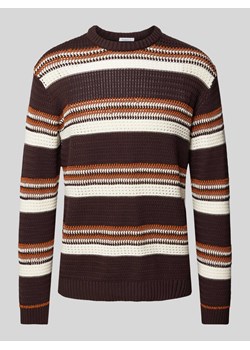 Sweter z dzianiny w paski ze sklepu Peek&Cloppenburg  w kategorii Swetry męskie - zdjęcie 170885847