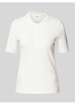 Koszulka polo w jednolitym kolorze ze sklepu Peek&Cloppenburg  w kategorii Bluzki damskie - zdjęcie 170886088