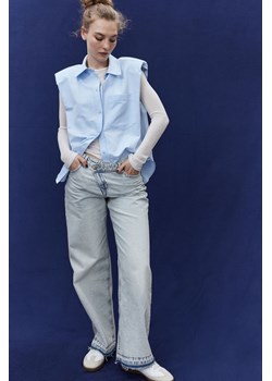 H & M - Straight Regular Jeans - Niebieski ze sklepu H&M w kategorii Jeansy damskie - zdjęcie 170886387