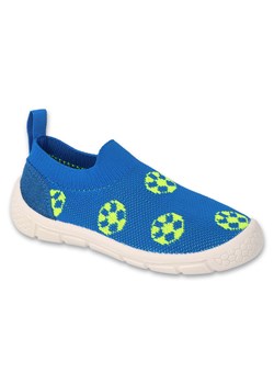 Befado obuwie dziecięce 102X014 niebieskie ze sklepu ButyModne.pl w kategorii Kapcie dziecięce - zdjęcie 170886555