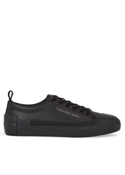 Calvin Klein Jeans Sneakersy Vulcanized Laceup Low Lth YM0YM00795 Czarny ze sklepu MODIVO w kategorii Trampki męskie - zdjęcie 170887377