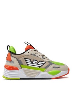 EA7 Emporio Armani Sneakersy XSX108 XOT47 T516 Szary ze sklepu MODIVO w kategorii Buty sportowe dziecięce - zdjęcie 170887636