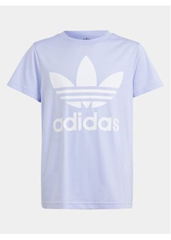 adidas T-Shirt adicolor Trefoil IN8447 Fioletowy Regular Fit ze sklepu MODIVO w kategorii Bluzki dziewczęce - zdjęcie 170887906