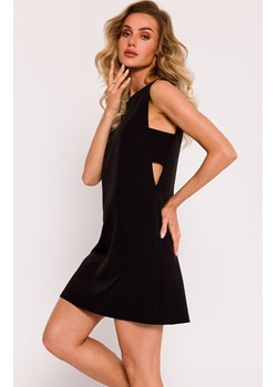 Sukienka bez rękawów z wycięciami na bokach - czarna M778, Kolor czarny, Rozmiar L, MOE ze sklepu Primodo w kategorii Sukienki - zdjęcie 170888167