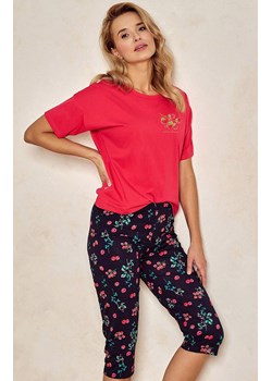Bawełniana piżama damska Dora 3109, Kolor malinowy-wzór, Rozmiar S, Taro ze sklepu Primodo w kategorii Piżamy damskie - zdjęcie 170888356