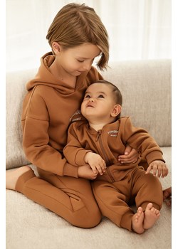 Bluza niemowlęca rozpinana brązowa - Powerful #Family ze sklepu 5.10.15 w kategorii Bluzy i swetry - zdjęcie 170888647