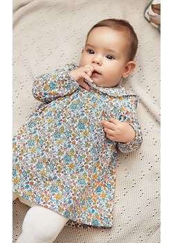 Bawełniane sukienko-body niemowlęce w kwiaty ze sklepu 5.10.15 w kategorii Sukienki niemowlęce - zdjęcie 170888768