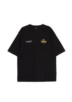 Cropp - Czarna koszulka z nadrukiem - czarny ze sklepu Cropp w kategorii T-shirty męskie - zdjęcie 170891028