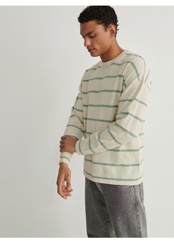 Reserved - Sweter w paski - jasnozielony ze sklepu Reserved w kategorii Swetry męskie - zdjęcie 170891437