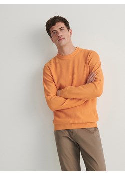 Reserved - Sweter w prążek - pomarańczowy ze sklepu Reserved w kategorii Swetry męskie - zdjęcie 170891449