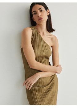 Reserved - Sukienka na jedno ramię - złoty ze sklepu Reserved w kategorii Sukienki - zdjęcie 170891885