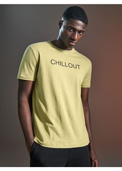 Sinsay - Koszulka z nadrukiem - zielony ze sklepu Sinsay w kategorii T-shirty męskie - zdjęcie 170892628