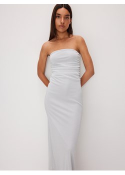 Reserved - Dzianinowa sukienka maxi metalicznym połyskiem - srebrny ze sklepu Reserved w kategorii Sukienki - zdjęcie 170894227