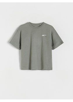 Reserved - T-shirt z nadrukiem - zielony ze sklepu Reserved w kategorii T-shirty chłopięce - zdjęcie 170894258