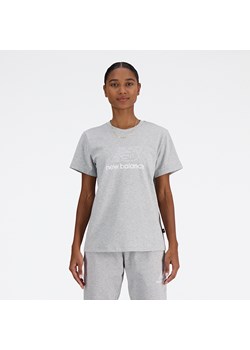 Koszulka damska New Balance WT41816AG – szara ze sklepu New Balance Poland w kategorii Bluzki damskie - zdjęcie 170894435