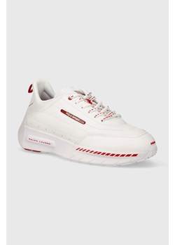 Polo Ralph Lauren sneakersy skórzane Ps 250 kolor biały 809931897002 ze sklepu ANSWEAR.com w kategorii Buty sportowe męskie - zdjęcie 170896208