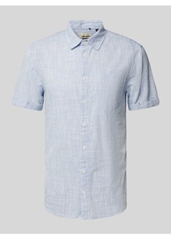 Koszula casualowa o kroju slim fit z rękawem o dł. 1/2 ze sklepu Peek&Cloppenburg  w kategorii Koszule męskie - zdjęcie 170897768