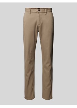 Chinosy o kroju tapered fit z kieszeniami z tyłu ze sklepu Peek&Cloppenburg  w kategorii Spodnie męskie - zdjęcie 170897775
