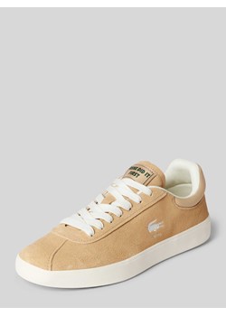 Sneakersy ze skóry w jednolitym kolorze ze sklepu Peek&Cloppenburg  w kategorii Trampki damskie - zdjęcie 170897796
