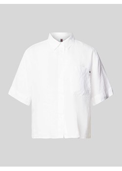 Bluzka koszulowa z detalem z logo ze sklepu Peek&Cloppenburg  w kategorii Koszule damskie - zdjęcie 170897939