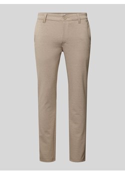 Spodnie materiałowe o kroju slim fit z efektem melanżu model ‘MARK’ ze sklepu Peek&Cloppenburg  w kategorii Spodnie męskie - zdjęcie 170897955