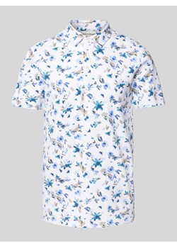 Koszulka polo ze wzorem na całej powierzchni model ‘HERMANOS’ ze sklepu Peek&Cloppenburg  w kategorii T-shirty męskie - zdjęcie 170898216