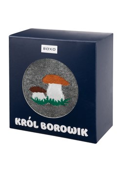 Skarpetki męskie SOXO Król Borowik w opakowaniu ze sklepu Sklep SOXO w kategorii Skarpetki męskie - zdjęcie 170902915
