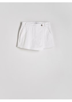 Reserved - Jeansowe spódnico-szorty - złamana biel ze sklepu Reserved w kategorii Szorty - zdjęcie 170904036