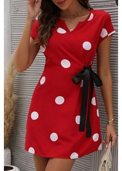 Sukienka TOKSARA RED ze sklepu Ivet Shop w kategorii Sukienki - zdjęcie 170905485