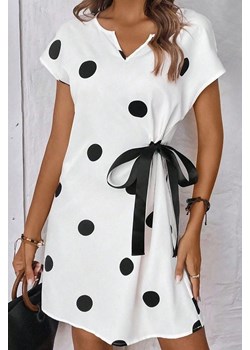 Sukienka TOKSARA WHITE ze sklepu Ivet Shop w kategorii Sukienki - zdjęcie 170905486