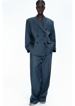 H & M - Eleganckie spodnie wełniane - Turkusowy ze sklepu H&M w kategorii Spodnie damskie - zdjęcie 170905525