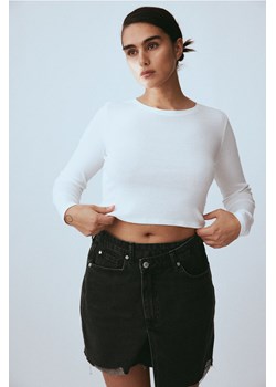 H & M - Kopertowa spódnica dżinsowa - Czarny ze sklepu H&M w kategorii Spódnice - zdjęcie 170905528