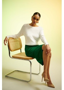Elegancka spódnica damska asymetryczna- zielona ze sklepu 5.10.15 w kategorii Spódnice - zdjęcie 170910939