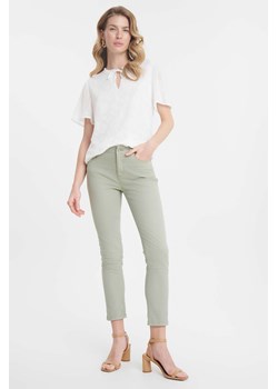 Jasnozielone spodnie slim damskie ze sklepu 5.10.15 w kategorii Spodnie damskie - zdjęcie 170910979