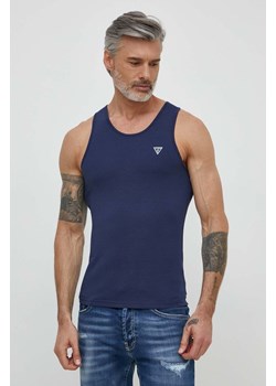 Guess t-shirt męski kolor granatowy ze sklepu ANSWEAR.com w kategorii T-shirty męskie - zdjęcie 170912097