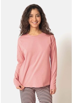 Koszulka damska z długim rękawem Skiny różowa 085628 ze sklepu piubiu_pl w kategorii Bluzki damskie - zdjęcie 170912627