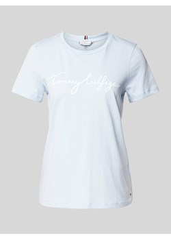 T-shirt z nadrukiem z logo ze sklepu Peek&Cloppenburg  w kategorii Bluzki damskie - zdjęcie 170913376