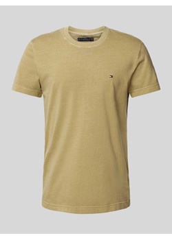 T-shirt o kroju slim fit z wyhaftowanym logo model ‘GARMENT’ ze sklepu Peek&Cloppenburg  w kategorii T-shirty męskie - zdjęcie 170913589