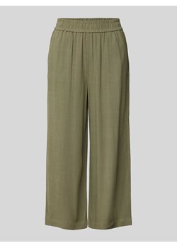Spodnie materiałowe z szeroką,skróconą nogawką model ‘VINSTY’ ze sklepu Peek&Cloppenburg  w kategorii Spodnie damskie - zdjęcie 170913649