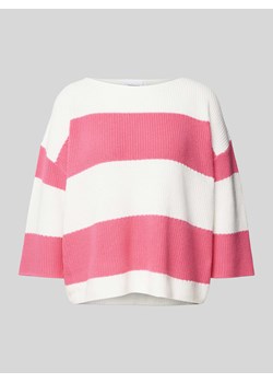 Sweter z dzianiny z blokowymi pasami ze sklepu Peek&Cloppenburg  w kategorii Swetry damskie - zdjęcie 170913755