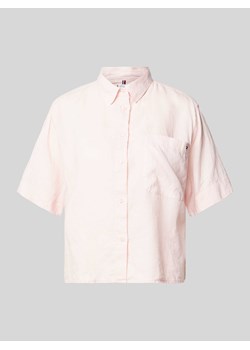 Bluzka koszulowa z detalem z logo ze sklepu Peek&Cloppenburg  w kategorii Koszule damskie - zdjęcie 170913895