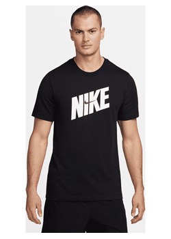 Męski T-shirt do fitnessu Nike Dri-FIT - Czerń ze sklepu Nike poland w kategorii T-shirty męskie - zdjęcie 170913968