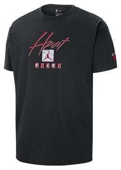 T-shirt męski Jordan NBA Max90 Miami Heat Courtside Statement Edition - Czerń ze sklepu Nike poland w kategorii T-shirty męskie - zdjęcie 170914048