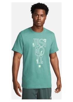Męski T-shirt do fitnessu Nike - Zieleń ze sklepu Nike poland w kategorii T-shirty męskie - zdjęcie 170914228