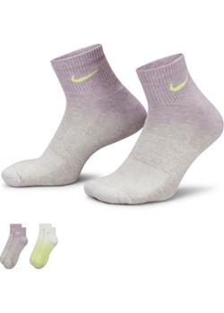 Skarpety do kostki z amortyzacją Nike Everyday Plus (2 pary) - Wielokolorowe ze sklepu Nike poland w kategorii Skarpetki męskie - zdjęcie 170914237
