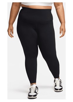 Damskie legginsy o pełnej długości z wysokim stanem Nike One (duże rozmiary) - Czerń ze sklepu Nike poland w kategorii Spodnie damskie - zdjęcie 170914317