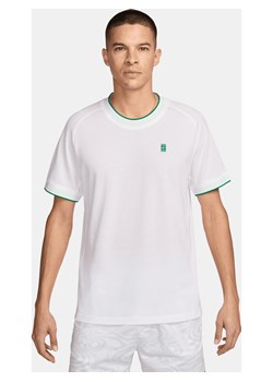 Męska koszulka z krótkim rękawem do tenisa NikeCourt Heritage - Biel ze sklepu Nike poland w kategorii T-shirty męskie - zdjęcie 170914337